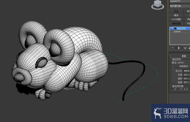 3Dmax如何制作老鼠气球？