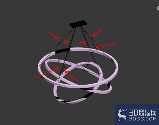 3Dmax如何制作现代吊灯？