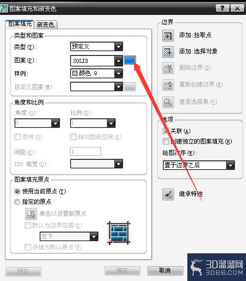 CAD怎么填充图块？