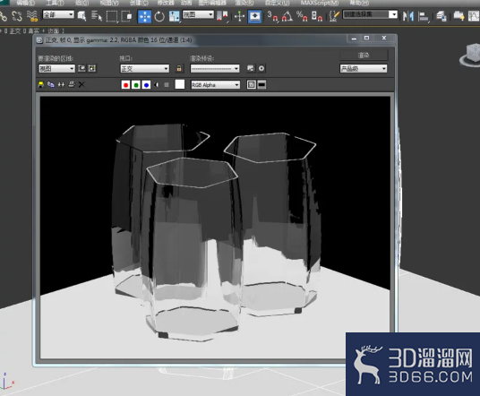 3Dmax制作六边形玻璃瓶？