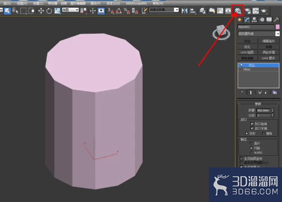 3Dmax如何制作十三边柱？
