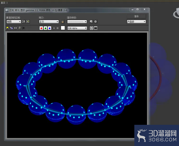 3Dmax如何制作蓝宝石手链? 3Dmax如何制作蓝宝石手链?