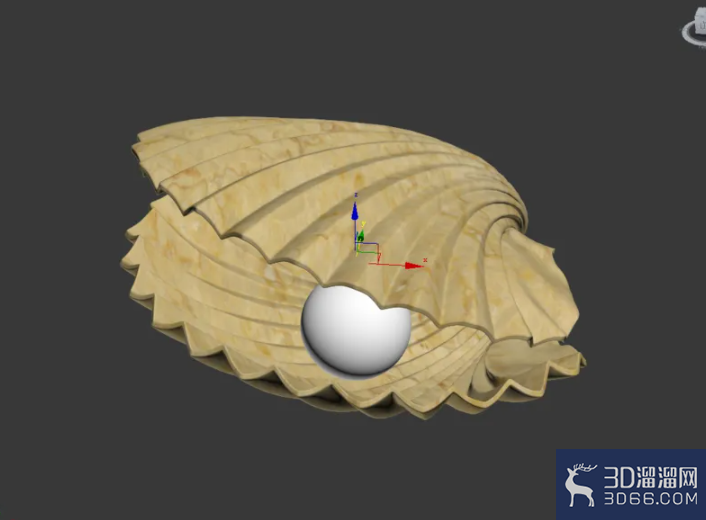 3Dmax如何制作珍珠贝? 3Dmax如何制作珍珠贝?