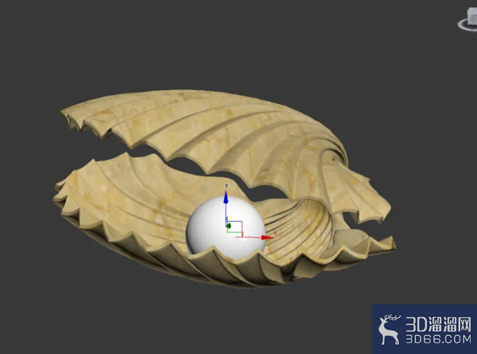 3Dmax如何制作珍珠贝? 3Dmax如何制作珍珠贝?