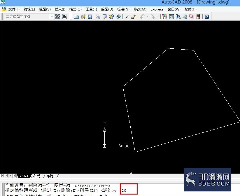 CAD偏移使用方法 CAD偏移使用方法