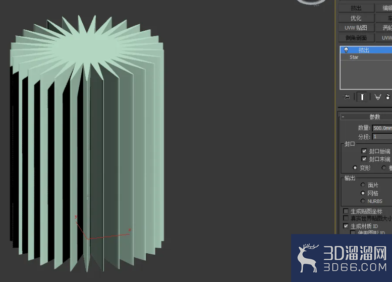 3Dmax如何制作二十九圆角星柱? 3Dmax如何制作二十九圆角星柱?
