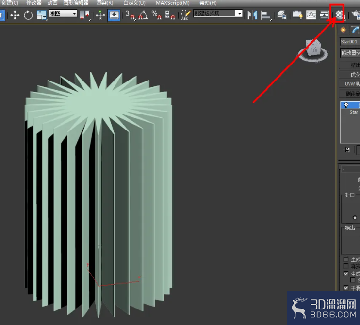 3Dmax如何制作二十九圆角星柱? 3Dmax如何制作二十九圆角星柱?