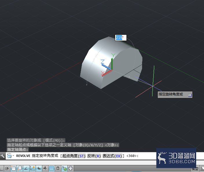 AutoCAD怎么旋转二维图形创建三维实体? AutoCAD怎么旋转二维图形创建三维实体?