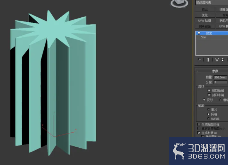 3Dmax如何制作十三圆角星柱? 3Dmax如何制作十三圆角星柱?
