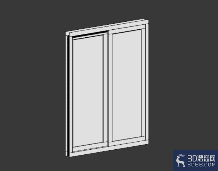 3Dmax如何制作推拉窗？