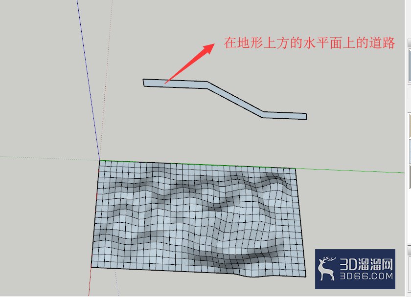 su草图大师怎么在复杂地形上铺路? su草图大师怎么在复杂地形上铺路?