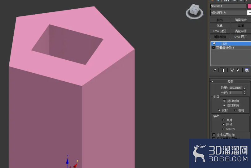 3Dmax如何制作镂空矩形五边柱? 3Dmax如何制作镂空矩形五边柱?