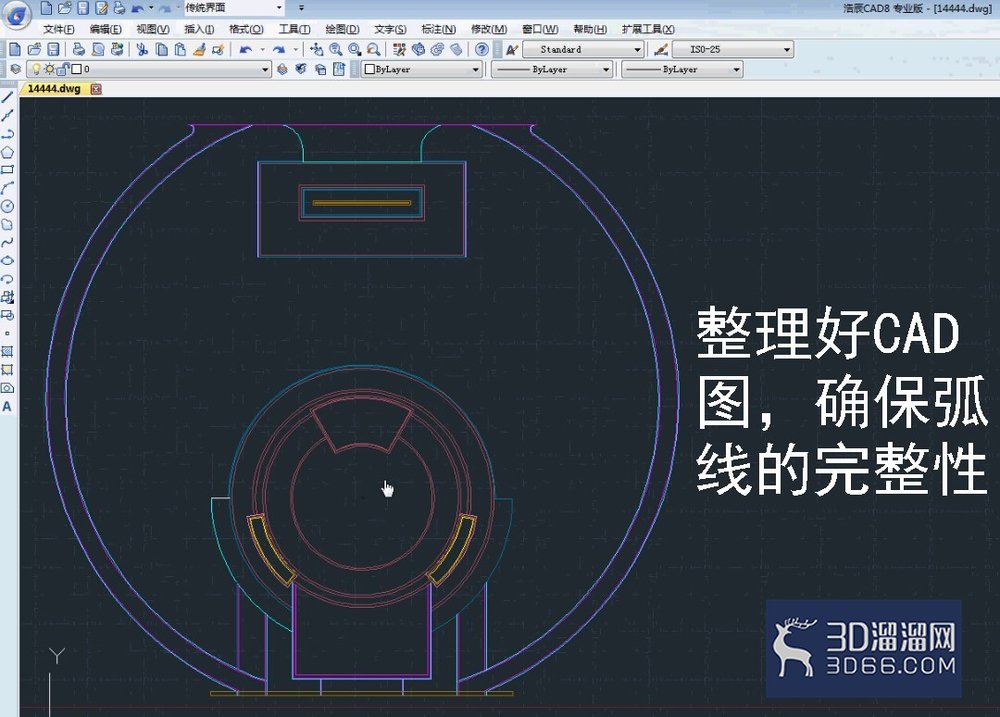 CAD导入SU弧线不圆滑 CAD导入SU弧线不圆滑