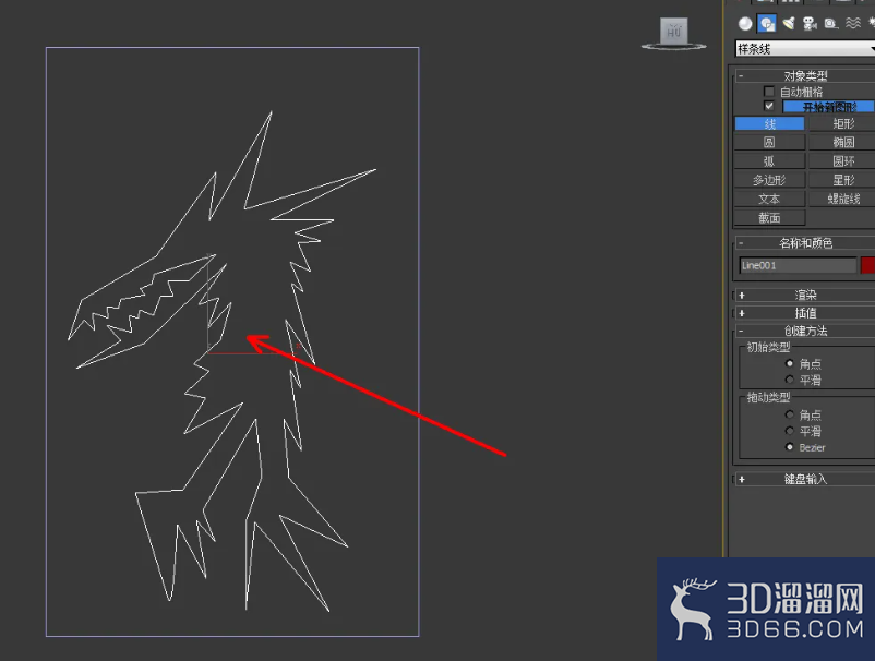 3Dmax模型自定义图案挤出教程 3Dmax模型自定义图案挤出教程
