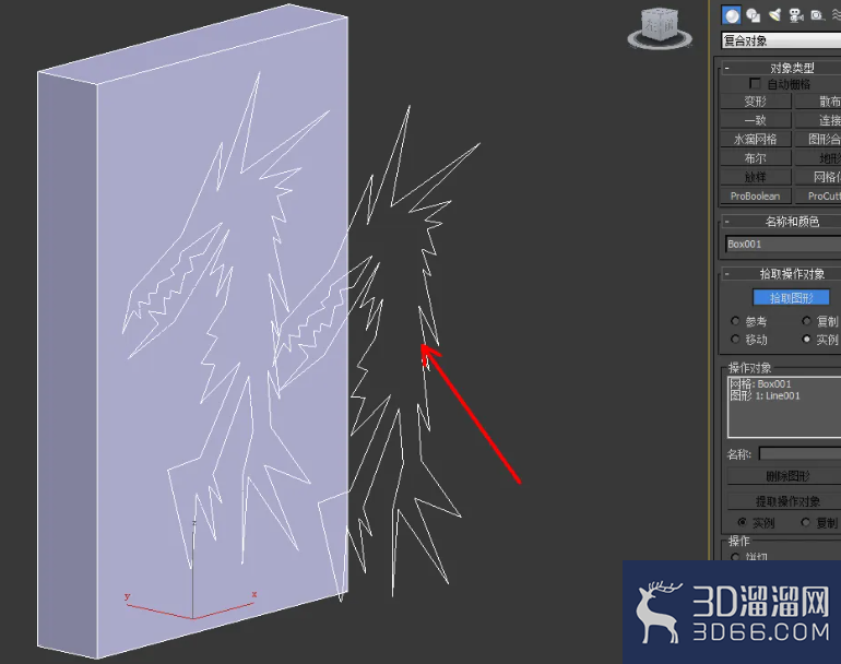 3Dmax模型自定义图案挤出教程 3Dmax模型自定义图案挤出教程