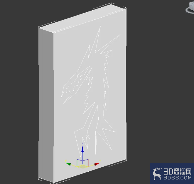 3Dmax模型自定义图案挤出教程 3Dmax模型自定义图案挤出教程