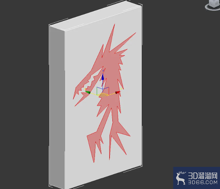 3Dmax模型自定义图案挤出教程 3Dmax模型自定义图案挤出教程