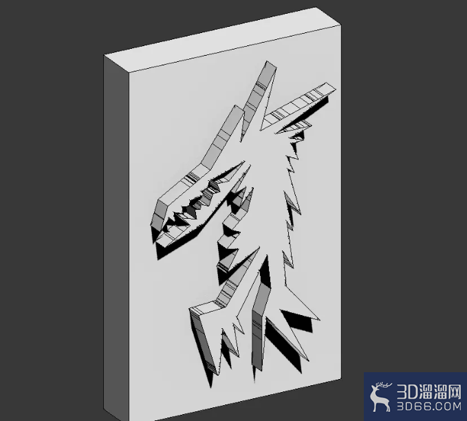 3Dmax模型自定义图案挤出教程 3Dmax模型自定义图案挤出教程