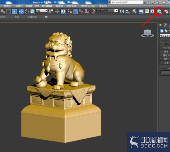 3Dmax如何设置金色材质？