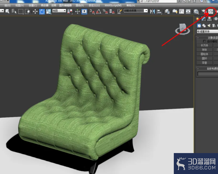 3Dmax如何设置布纹材质？