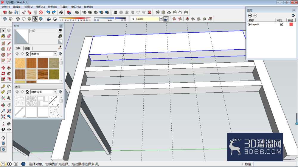 SketchUp如何制作床尾模型? SketchUp如何制作床尾模型?