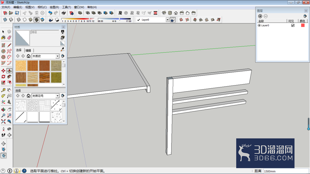 SketchUp如何制作床尾模型? SketchUp如何制作床尾模型?