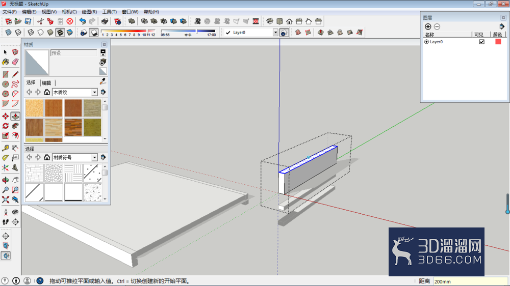 SketchUp如何制作床尾模型? SketchUp如何制作床尾模型?