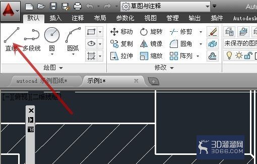 AutoCAD怎样通过输入长度和角度来画直线？