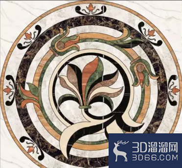 3dmax怎么做室内水刀拼花？
