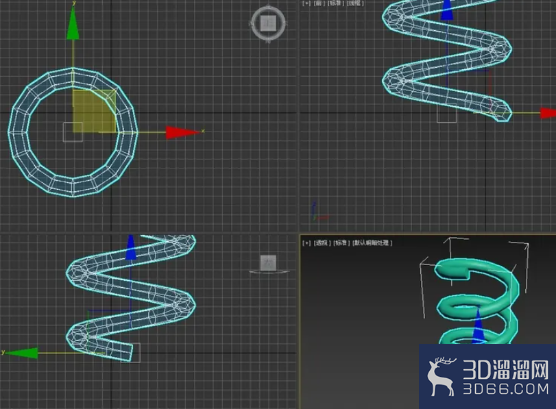 3dmax怎么制作弹簧模型? 3dmax怎么制作弹簧模型?