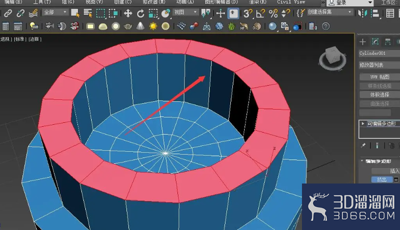 3Dmax怎么拉伸模型平面? 3Dmax怎么拉伸模型平面?