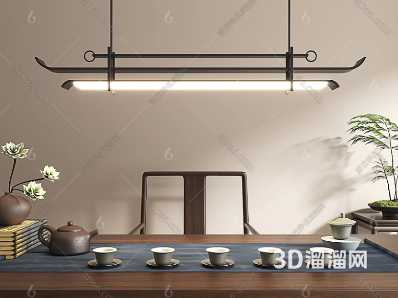 茶台上吊灯怎么设计