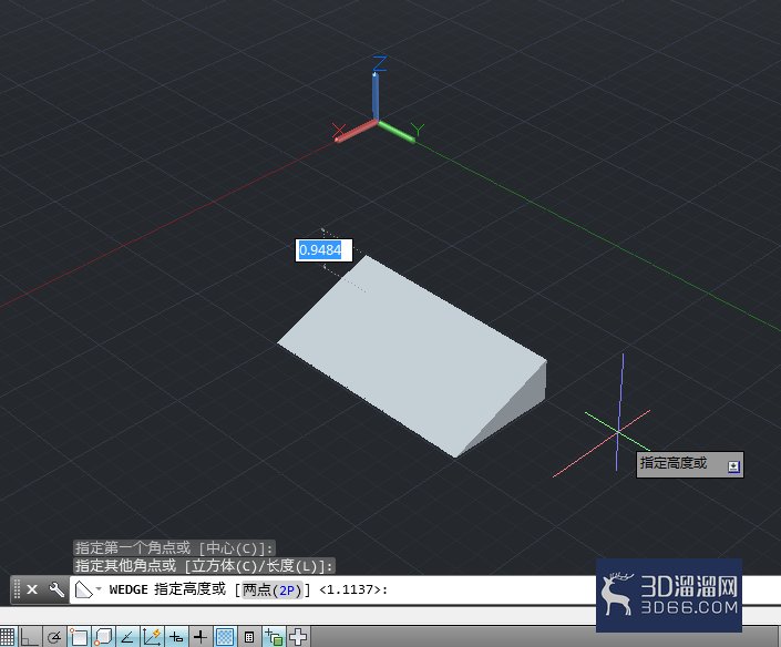 AutoCAD如何绘制楔体(三角形的实体模型)? AutoCAD如何绘制楔体(三角形的实体模型)?