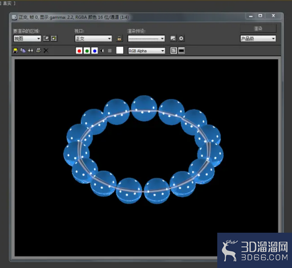 3Dmax如何制作海蓝宝石手链? 3Dmax如何制作海蓝宝石手链?