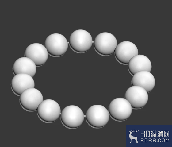 3Dmax如何制作黑酸枝手串？