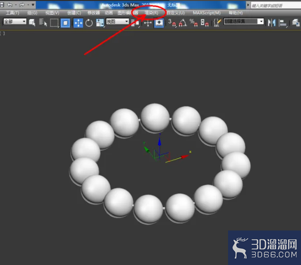 3Dmax如何制作黑酸枝手串？