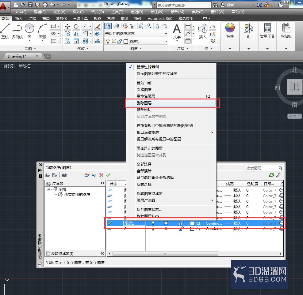 AutoCAD2014如何打开、冻结、锁定、删除图层? AutoCAD2014如何打开、冻结、锁定、删除图层?