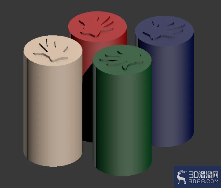 3Dmax图案印章制作教程 3Dmax图案印章制作教程