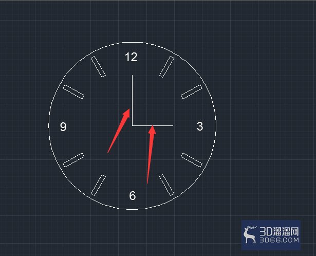 CAD中利用阵列工具制作简易表盘？