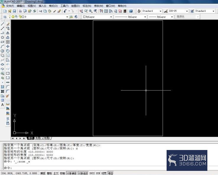AutoCAD2007怎么绘制矩形？