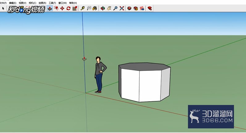 SketchUp中如何柔化边线？