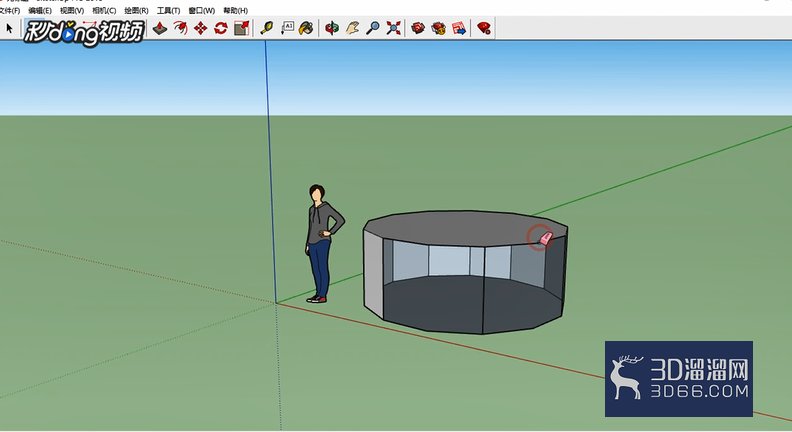 SketchUp中如何柔化边线？