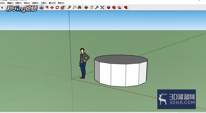 SketchUp中如何柔化边线？
