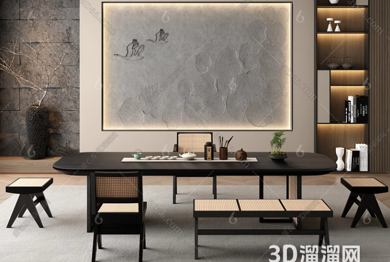 3d模型整体如何打散？