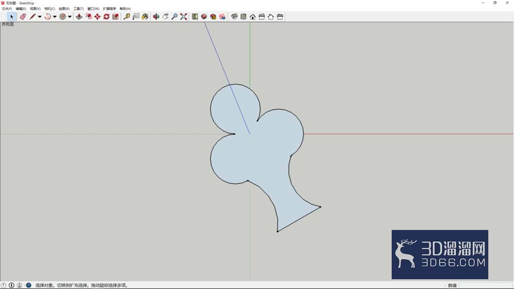 使用sketchup绘制一个蘑菇云简单模型？