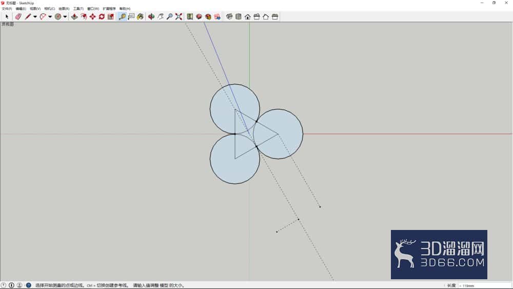 使用sketchup绘制一个蘑菇云简单模型？