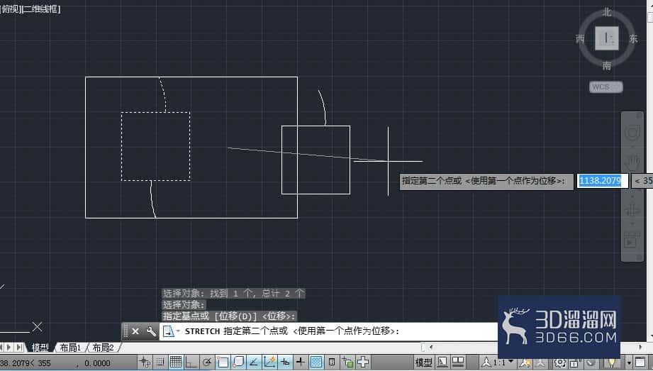 AutoCAD2014如何拉伸图形？