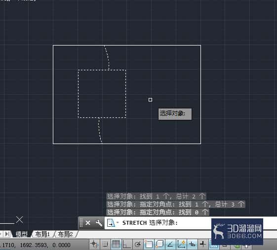 AutoCAD2014如何拉伸图形？