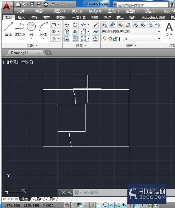 AutoCAD2014如何拉伸图形？
