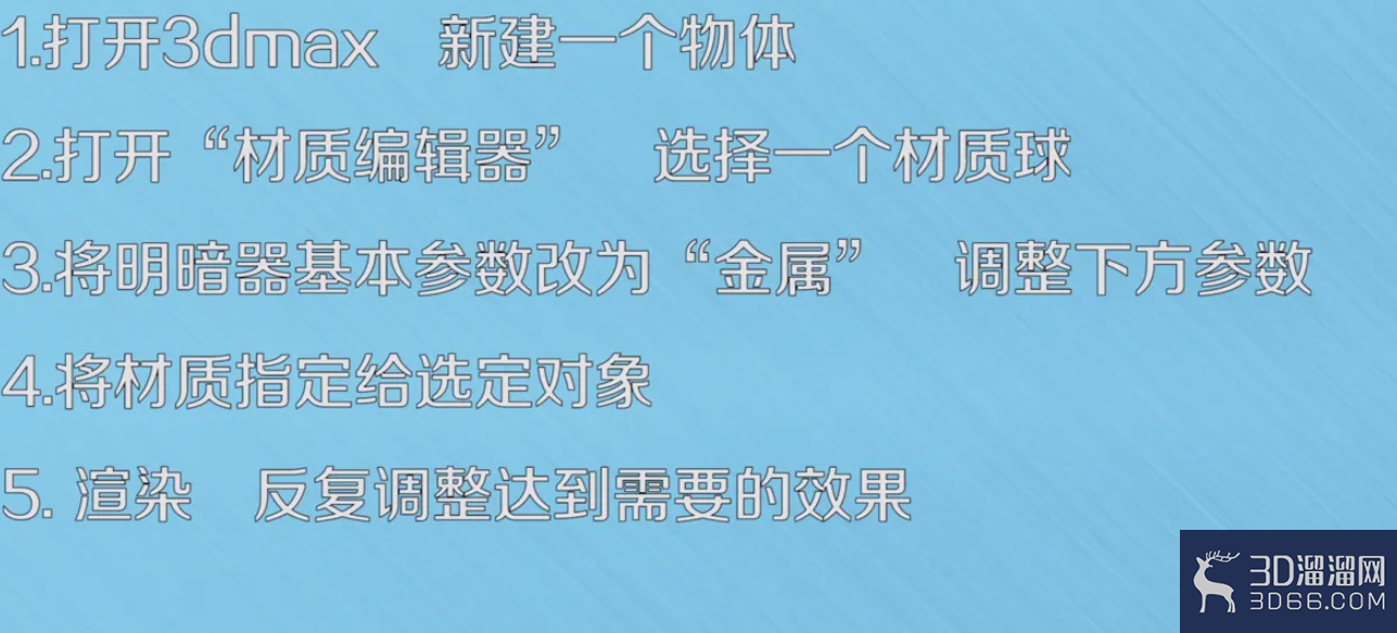 3dmax金属材质怎么调节? 3dmax金属材质怎么调节?